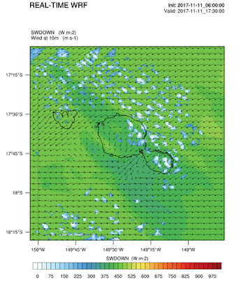 Animated real-time WRF weather simulation by FROGCAST